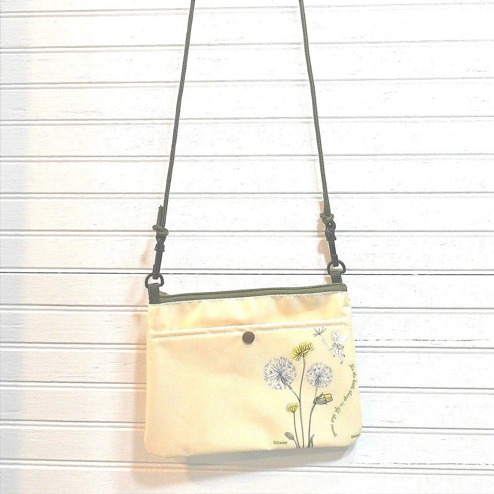 Disney Tinker Bell Crossbody Purse DAISO Small Sacoche Bag Removable Straps